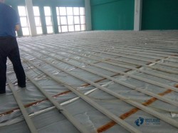 國標(biāo)籃球場(chǎng)館地板施工